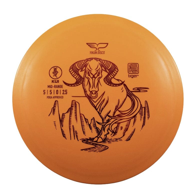 Kui-Tiger disc golf disc with bull graphic
